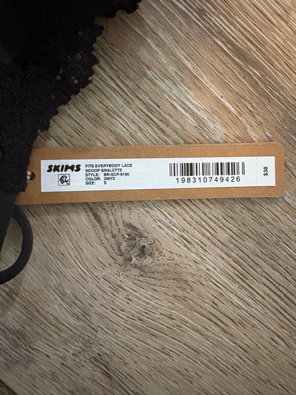 Skims Kim Kardashian Women’s Fits Everybody Lace Scoop Bralette Small New - Picture 2 of 3